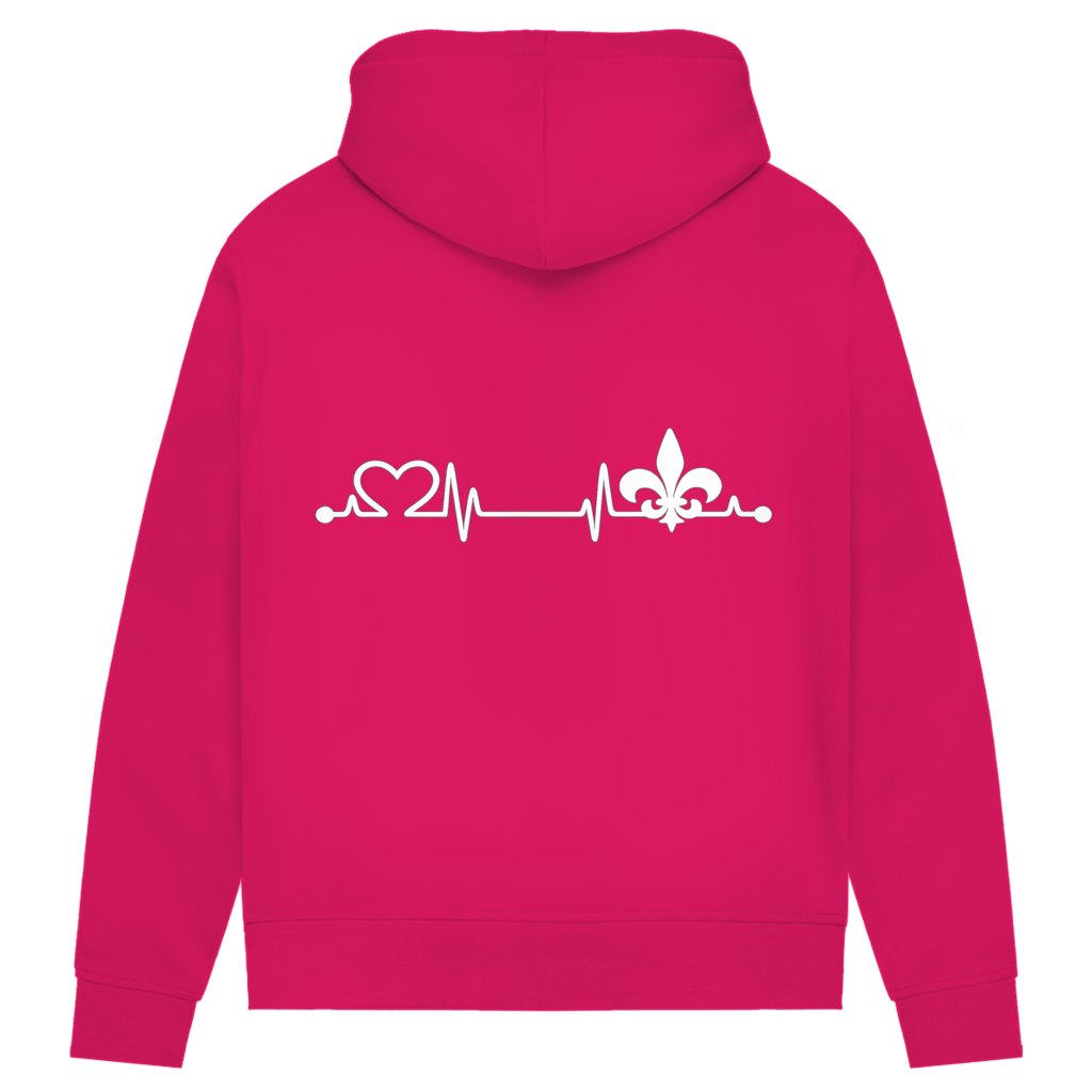 Women's Premium Organic Hoodie – Heart of Bosnia | Back Print
