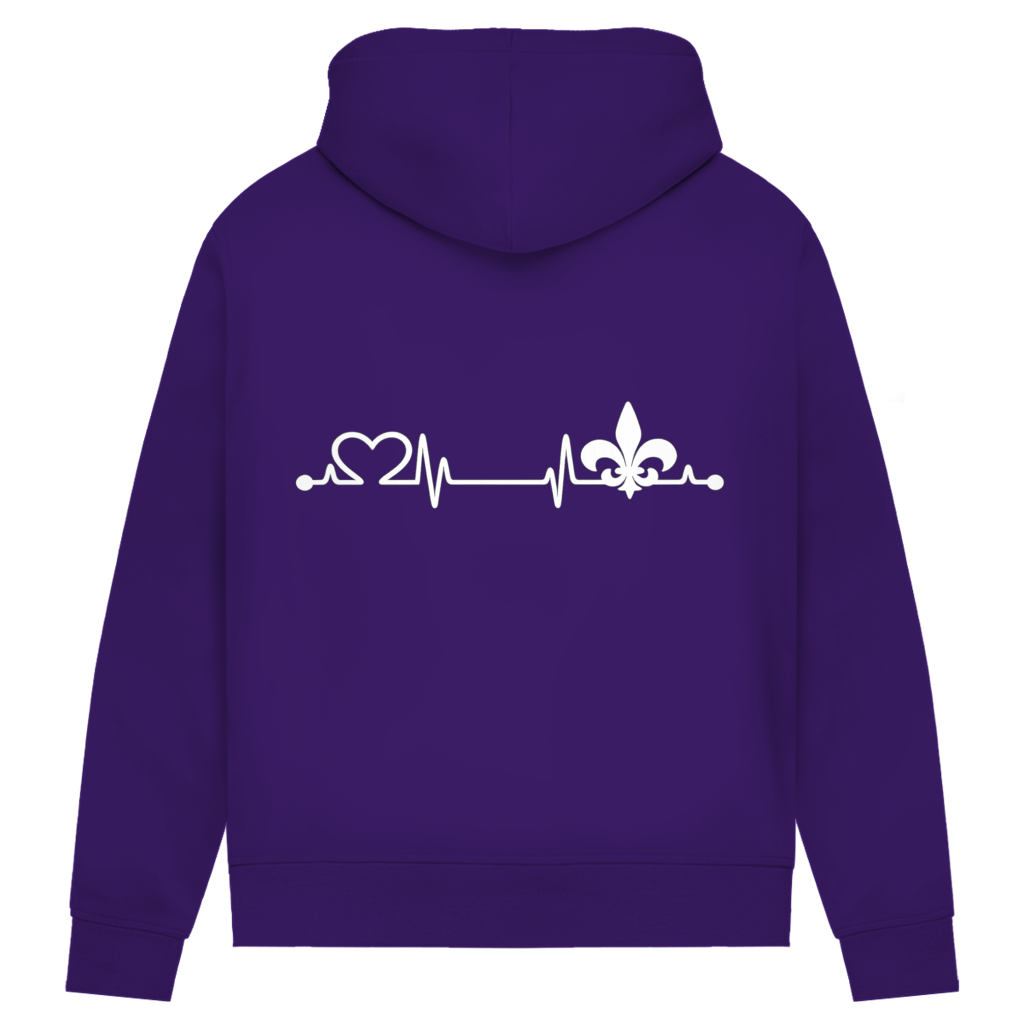Damen Premium Bio Hoodie – Srce Bosne | Rückenprint