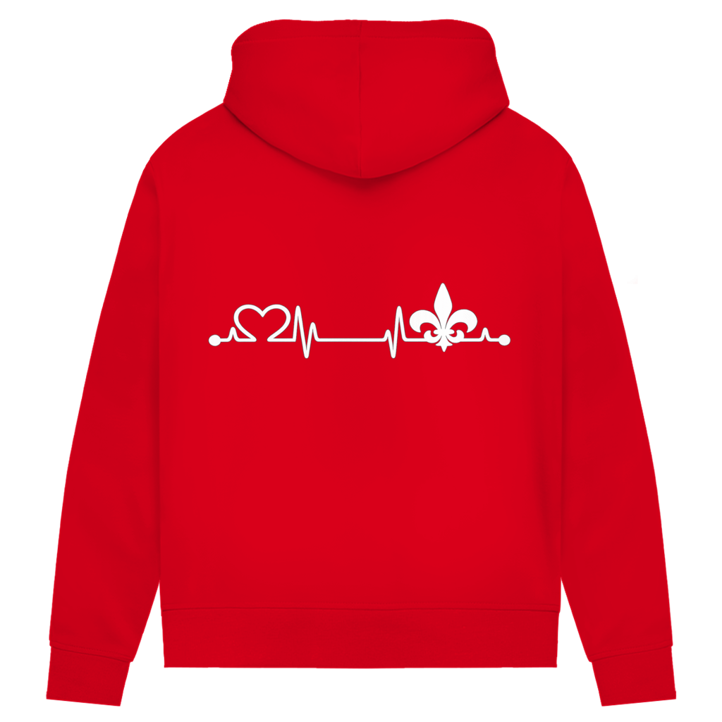 Women's Premium Organic Hoodie – Heart of Bosnia | Back Print