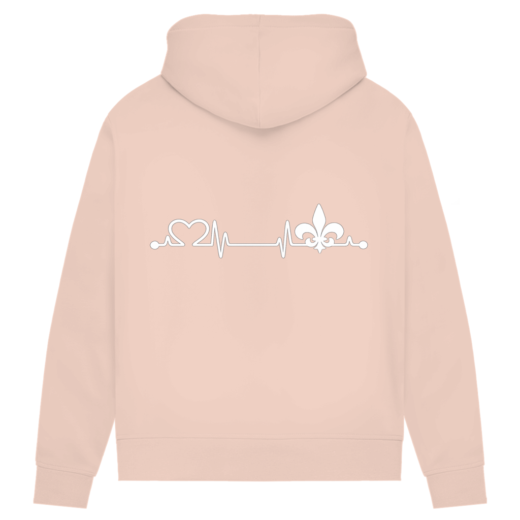 Women's Premium Organic Hoodie – Heart of Bosnia | Back Print