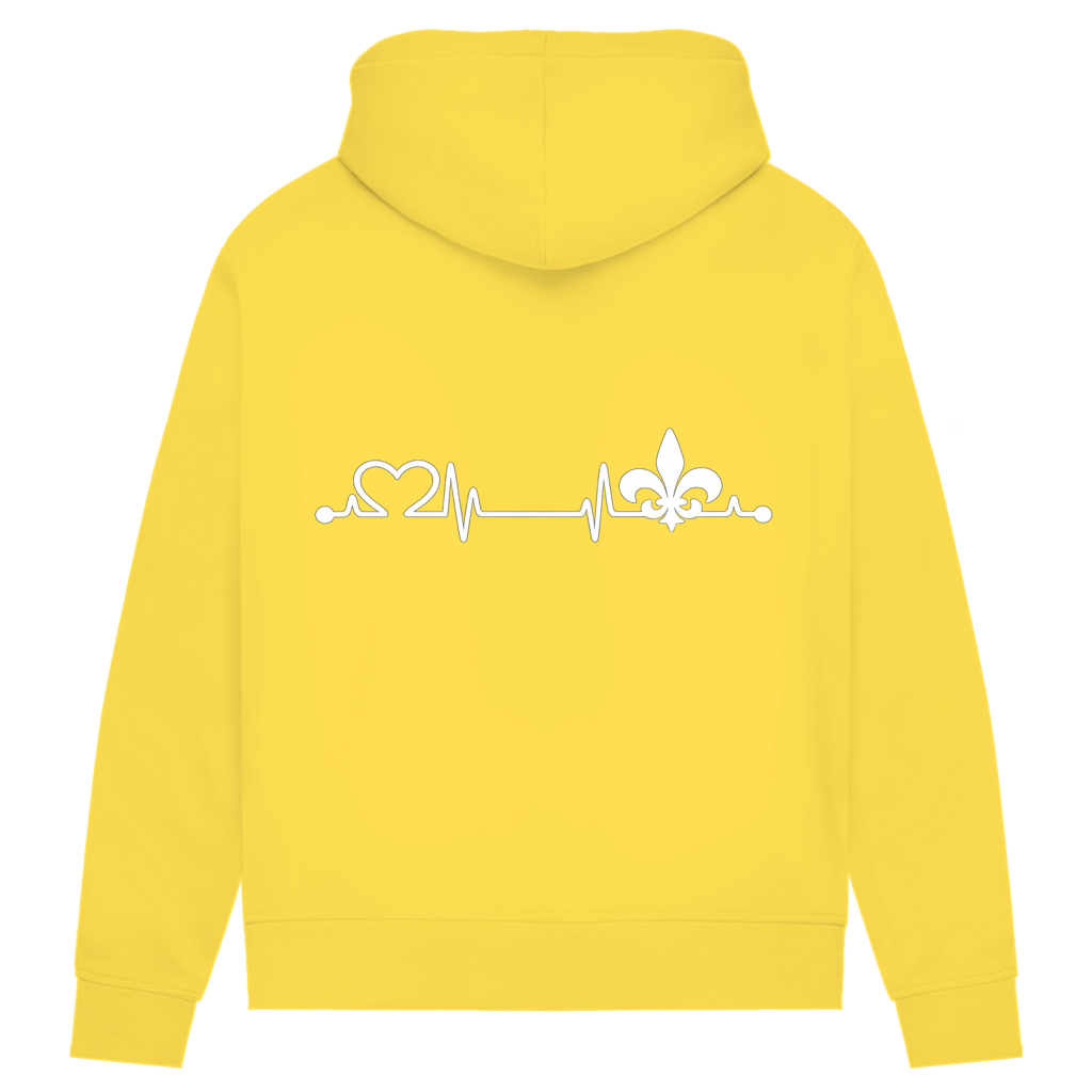 Women's Premium Organic Hoodie – Heart of Bosnia | Back Print