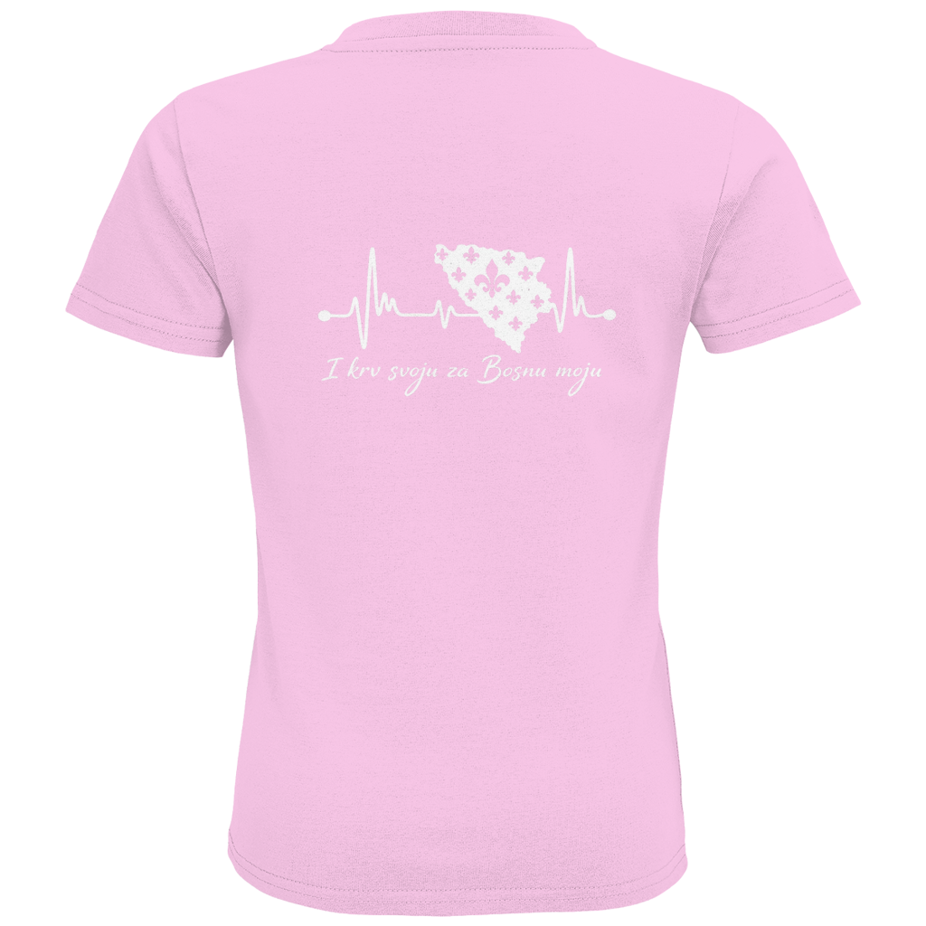 Kids Premium Bio T-Shirt Bosnien – Bosna Herzschlag | Rückenprint