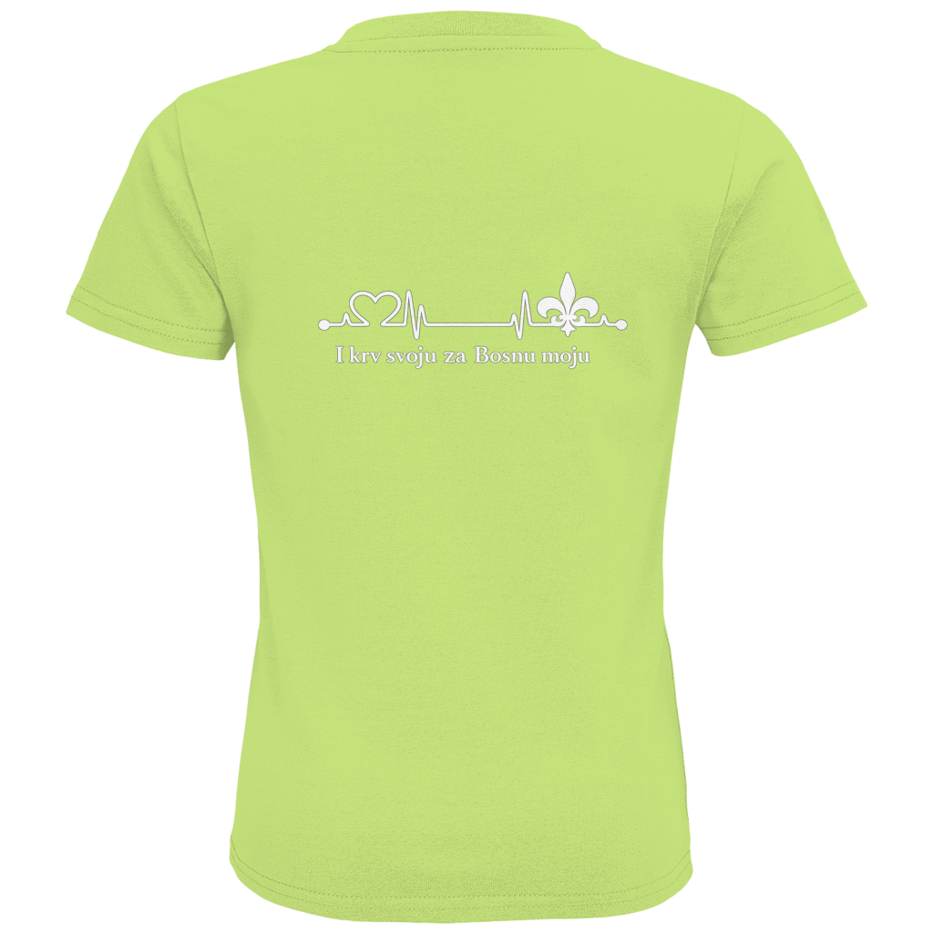Kids Premium Organic T-Shirt – For My Bosnia | Back Print