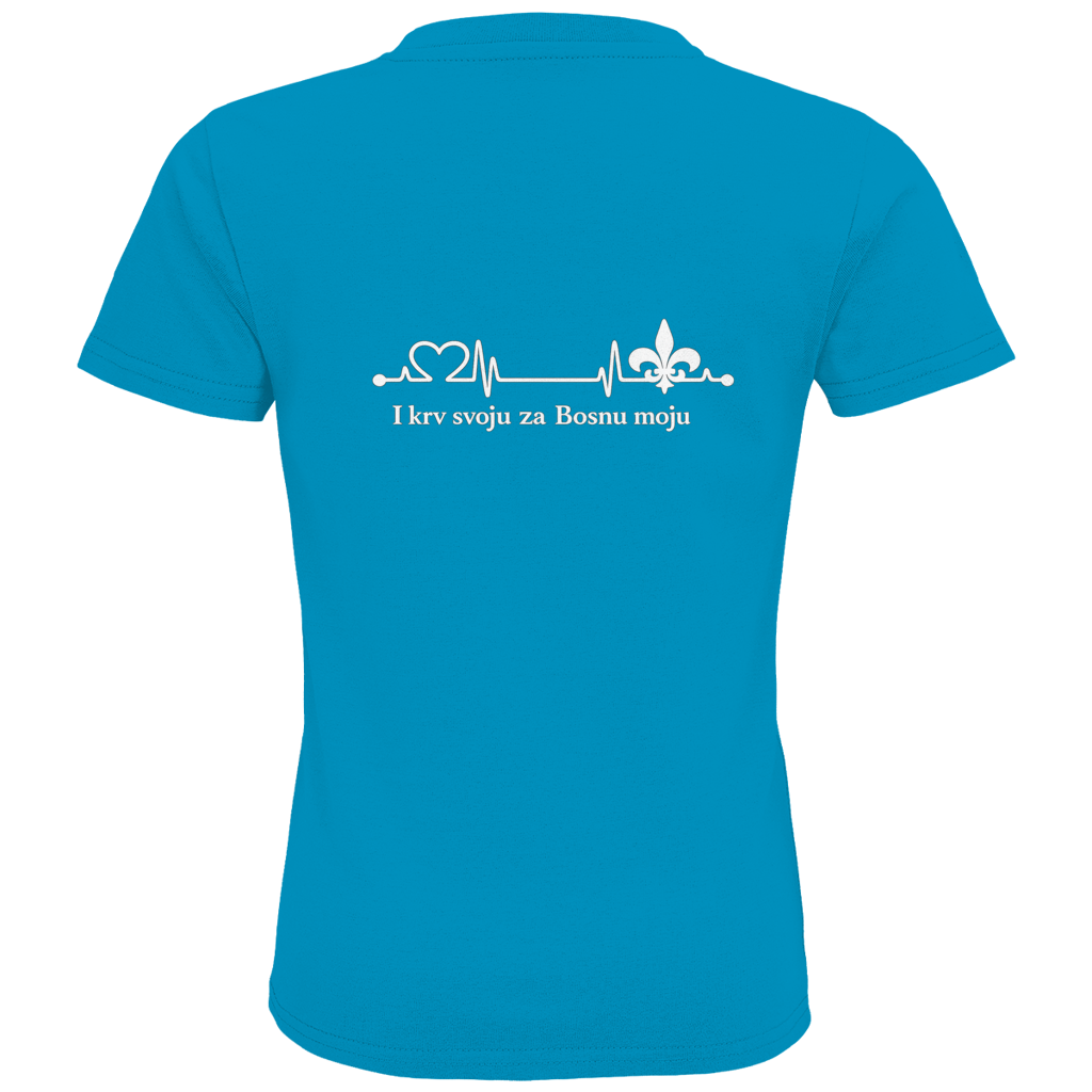 Kids Premium Organic T-Shirt – For My Bosnia | Back Print