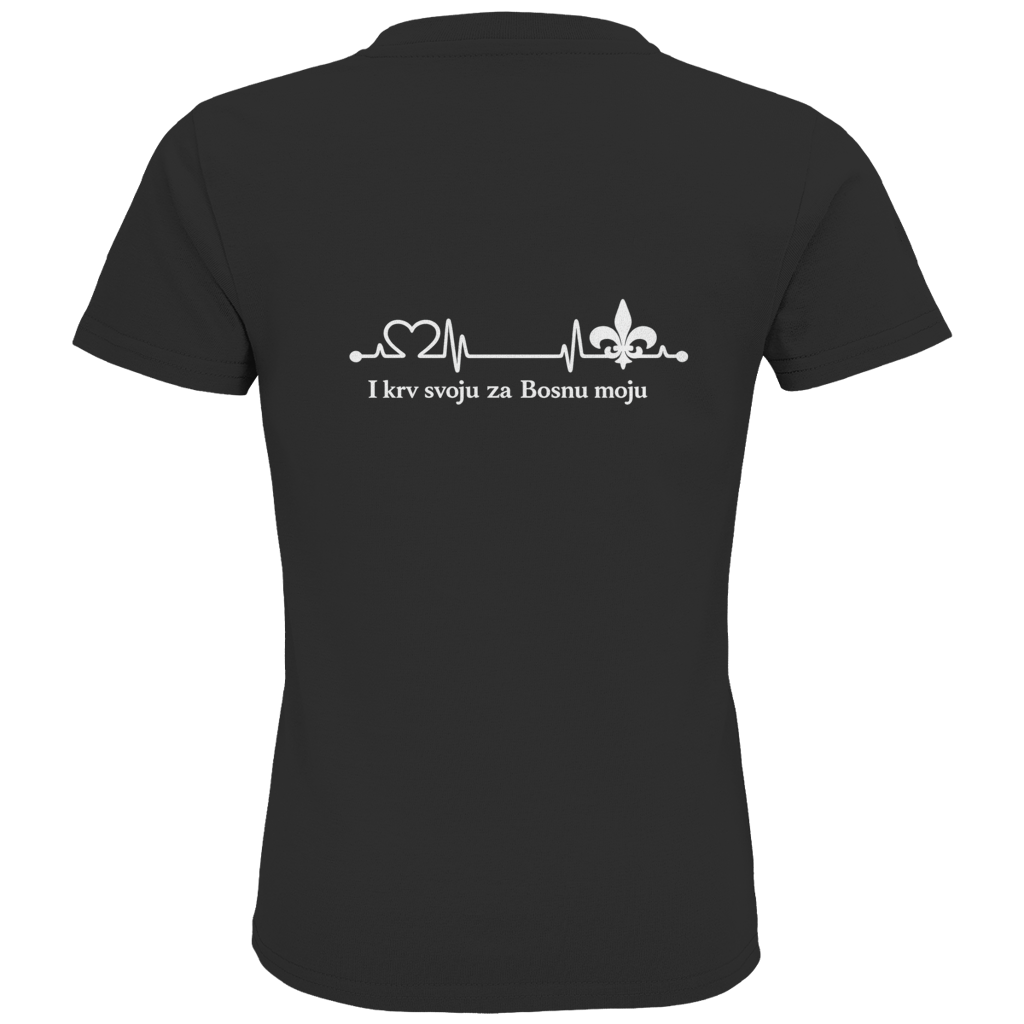 Kids Premium Organic T-Shirt – For My Bosnia | Back Print