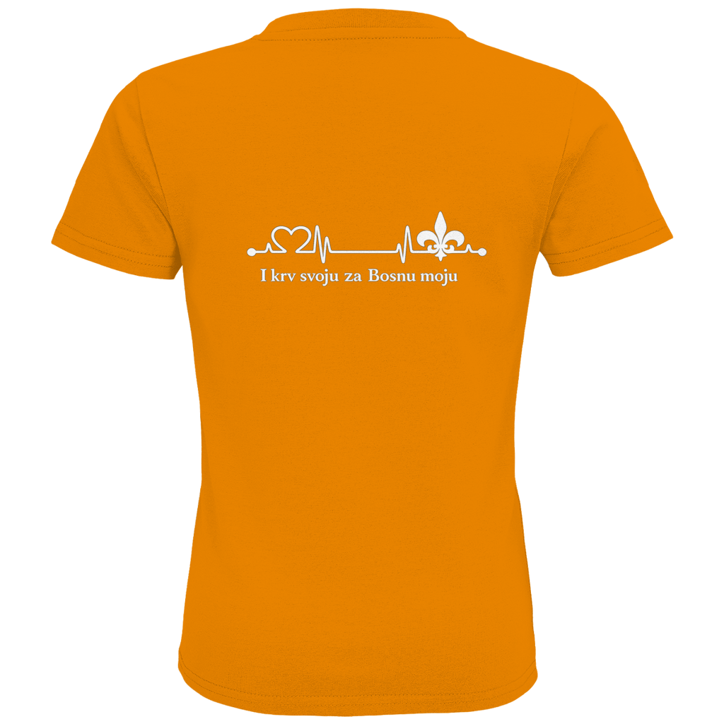 Kids Premium Organic T-Shirt – For My Bosnia | Back Print