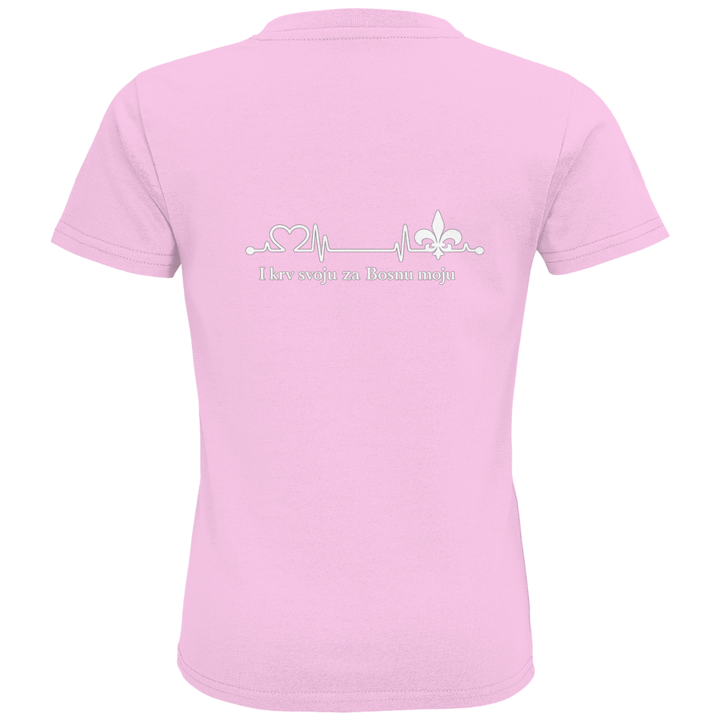 Kids Premium Organic T-Shirt – For My Bosnia | Back Print