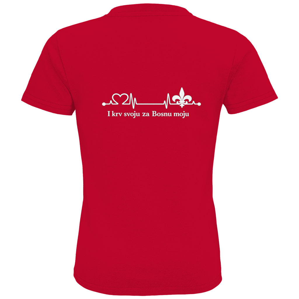 Kids Premium Organic T-Shirt – For My Bosnia | Back Print