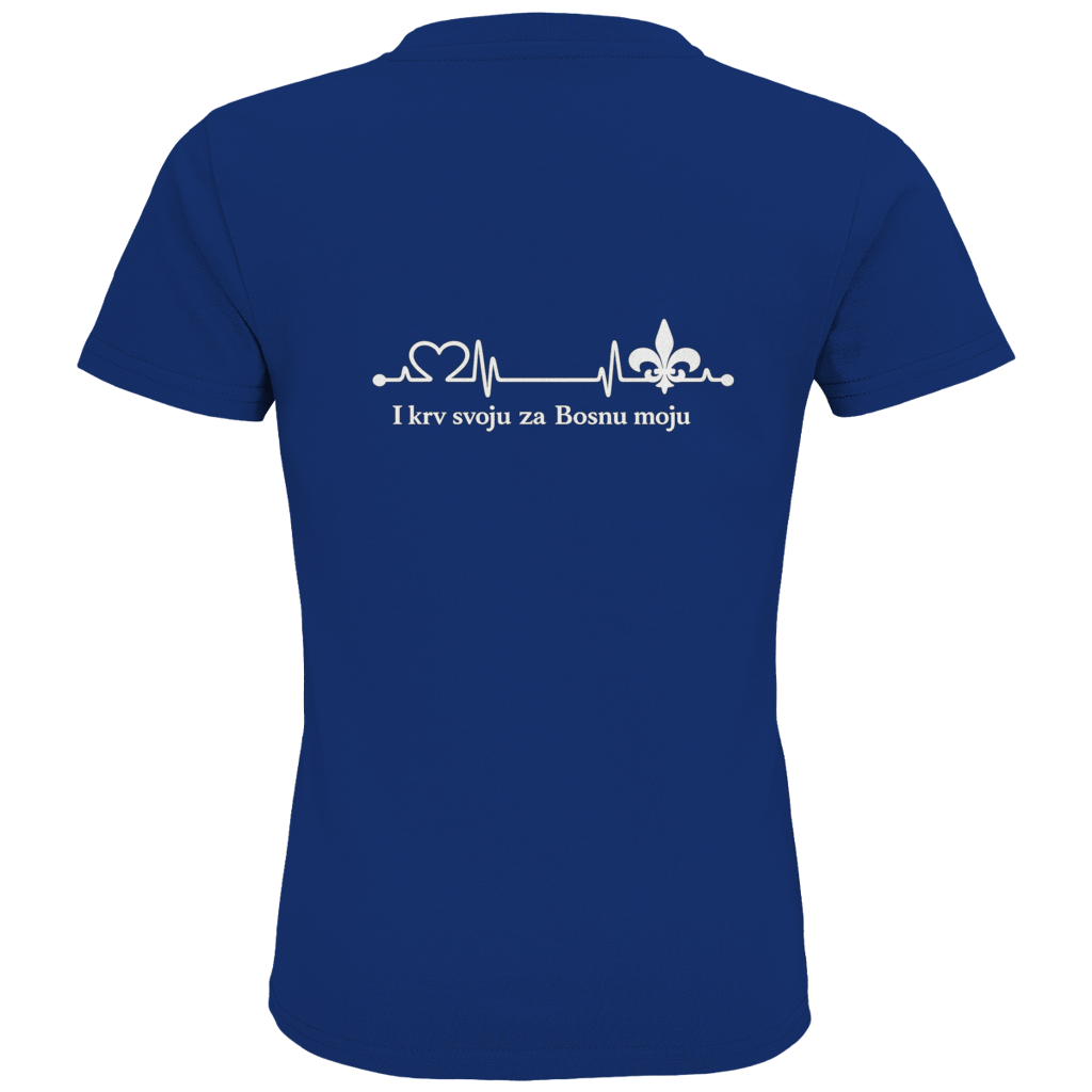 Kids Premium Organic T-Shirt – For My Bosnia | Back Print