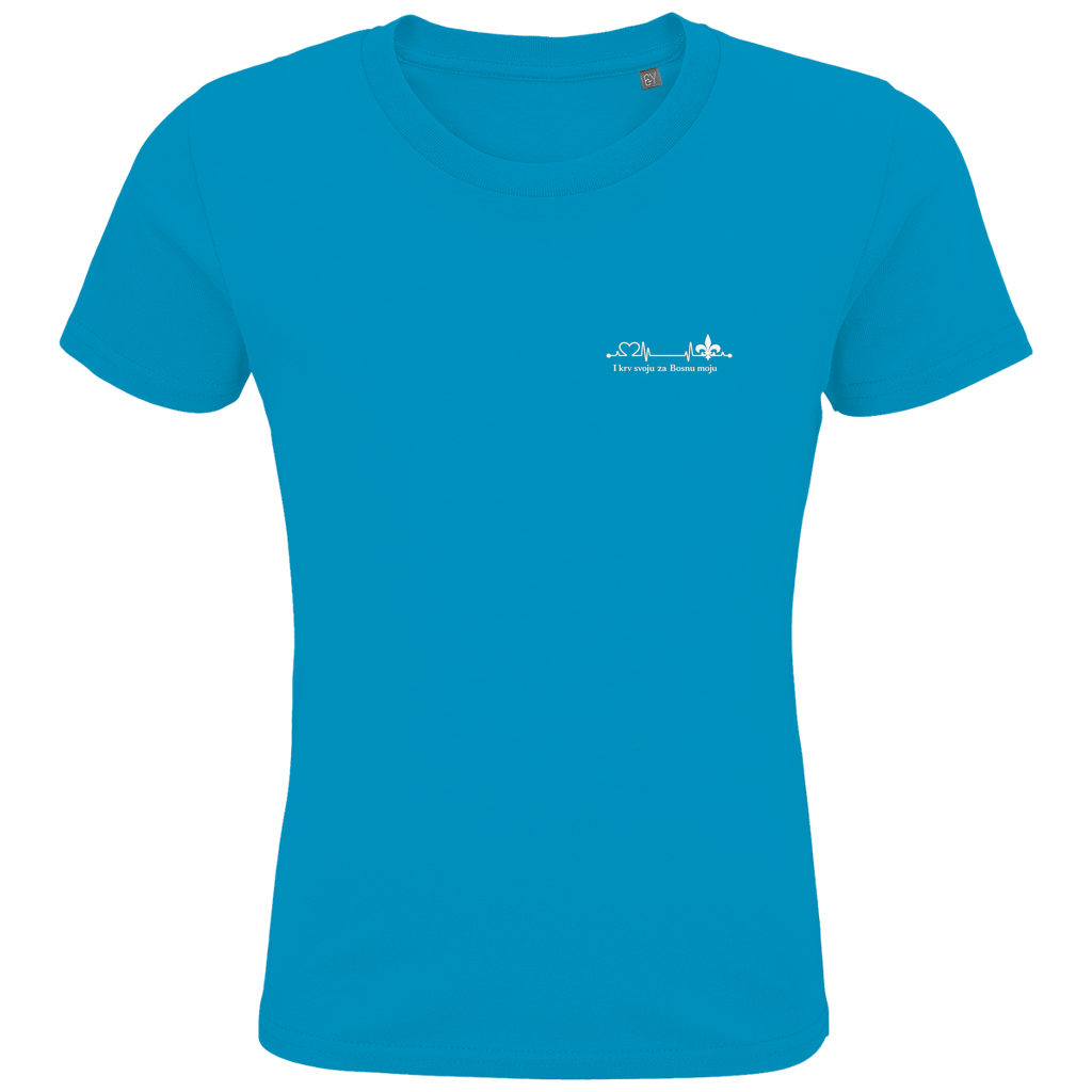 Kids Premium Organic T-Shirt – Za Bosnu Moju | Left Chest
