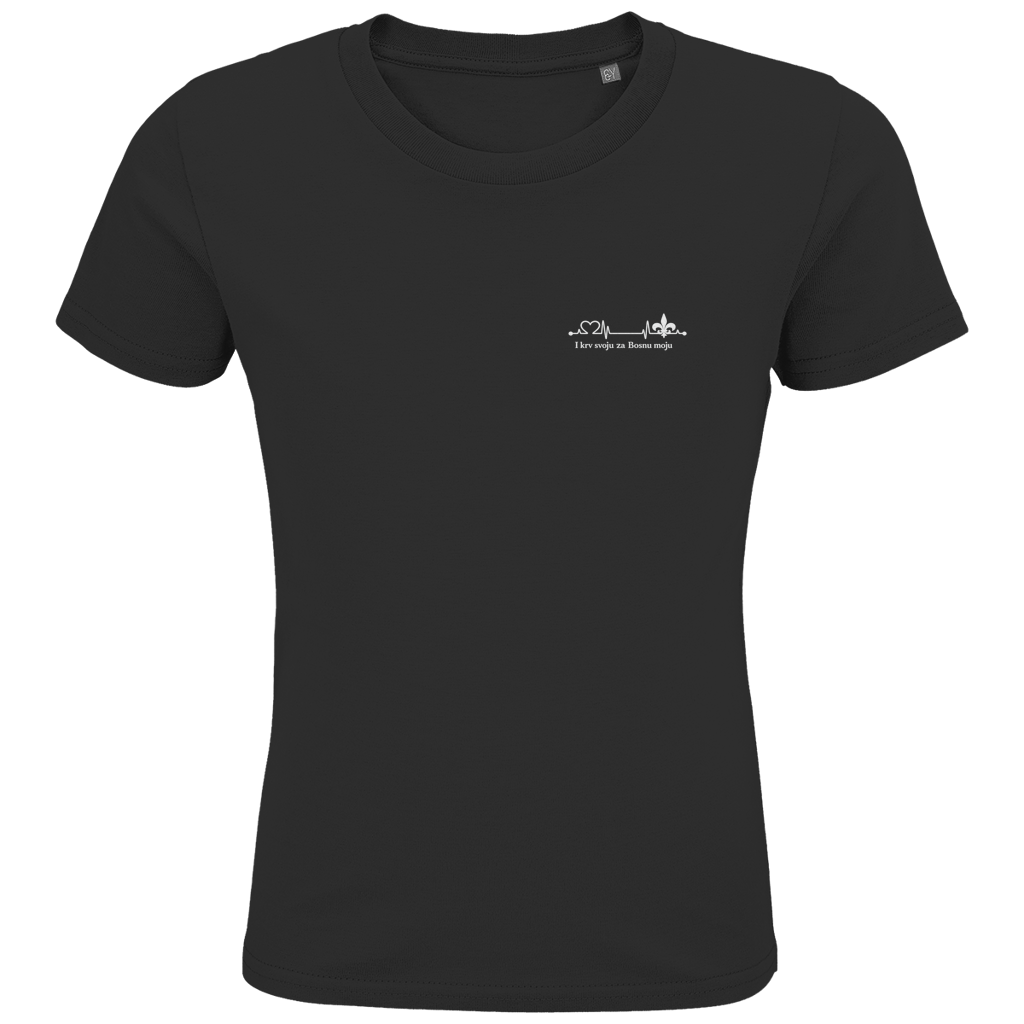 Kids Premium Organic T-Shirt – Za Bosnu Moju | Left Chest