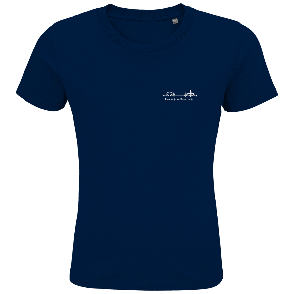 Kids Premium Organic T-Shirt – Za Bosnu Moju | Left Chest