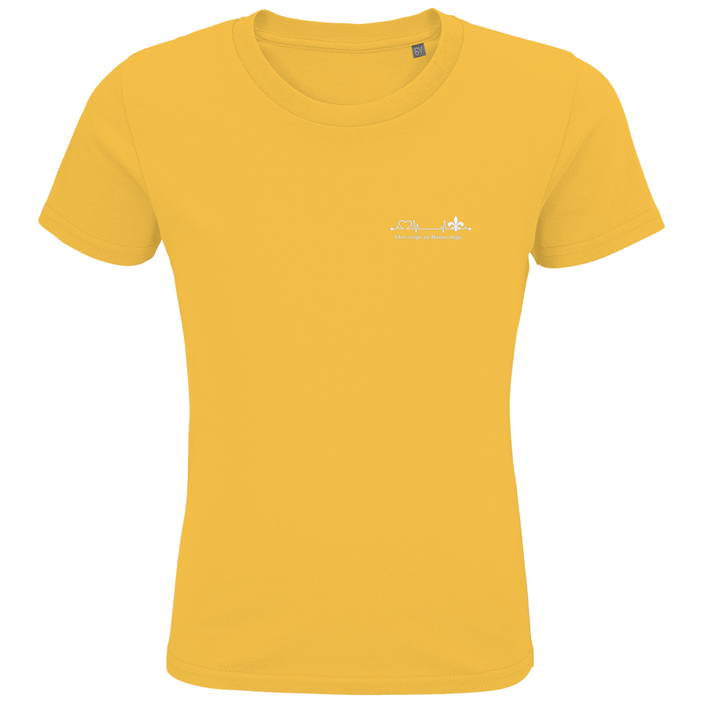Kids Premium Organic T-Shirt – Za Bosnu Moju | Left Chest