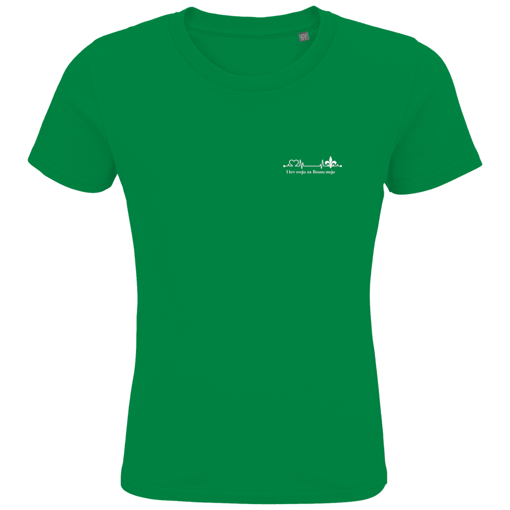 Kids Premium Organic T-Shirt – Za Bosnu Moju | Left Chest