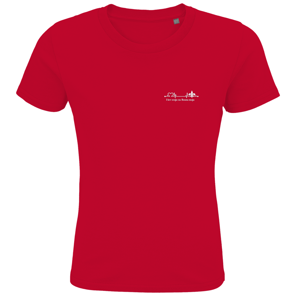 Kids Premium Organic T-Shirt – Za Bosnu Moju | Left Chest