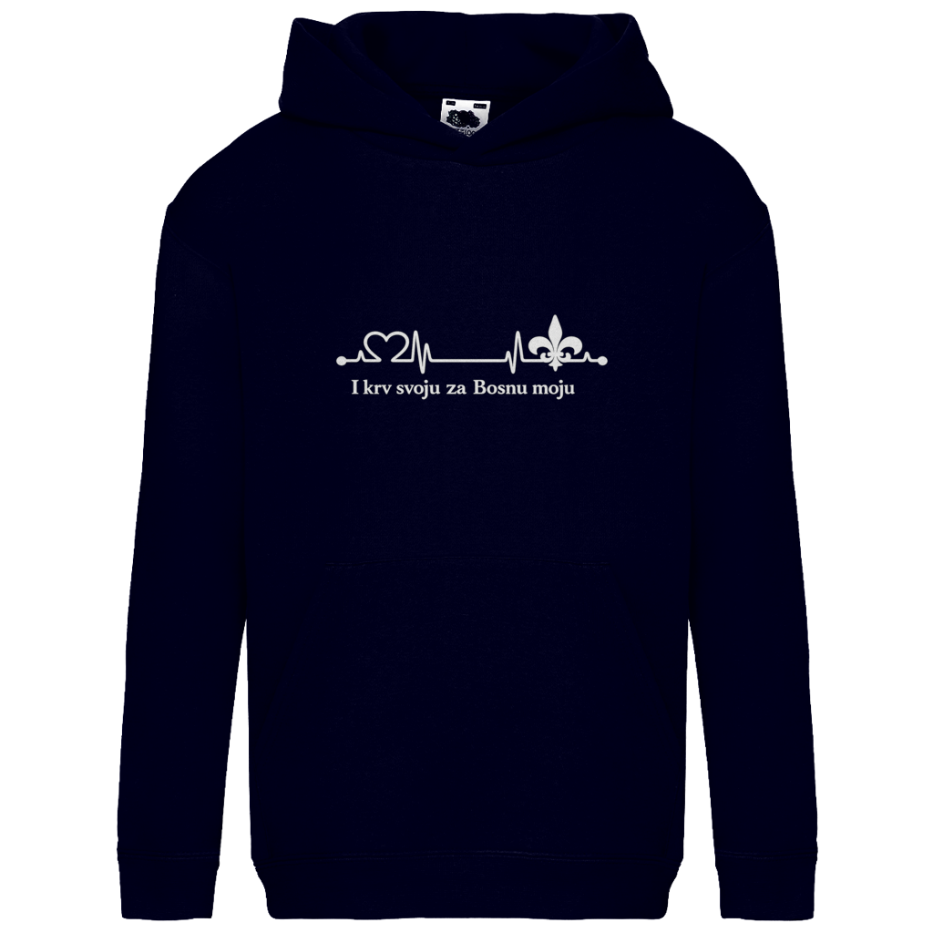Kids Basic Hoodie – For My Bosnia | Front Print