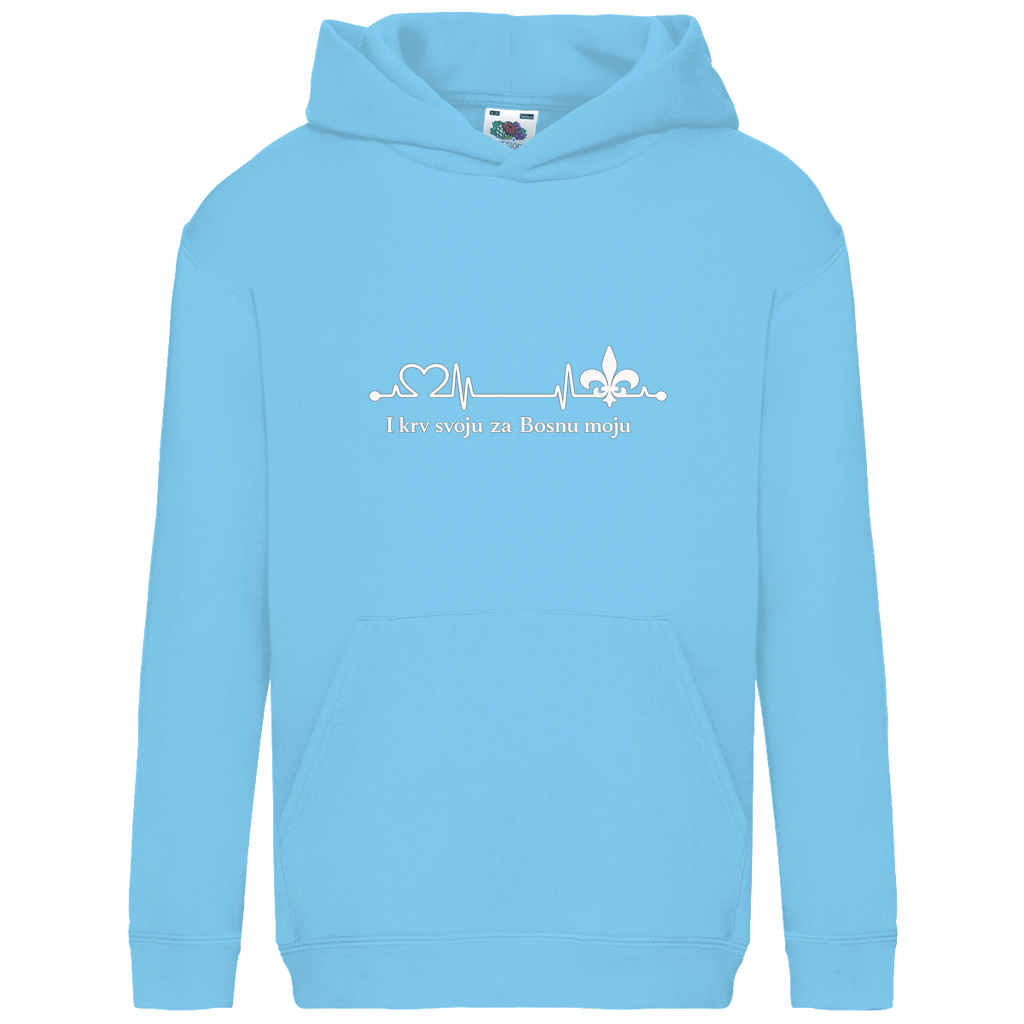 Kids Basic Hoodie – For My Bosnia | Front Print