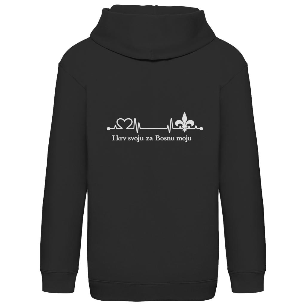 Kids Basic Hoodie – For My Bosnia | Back Print