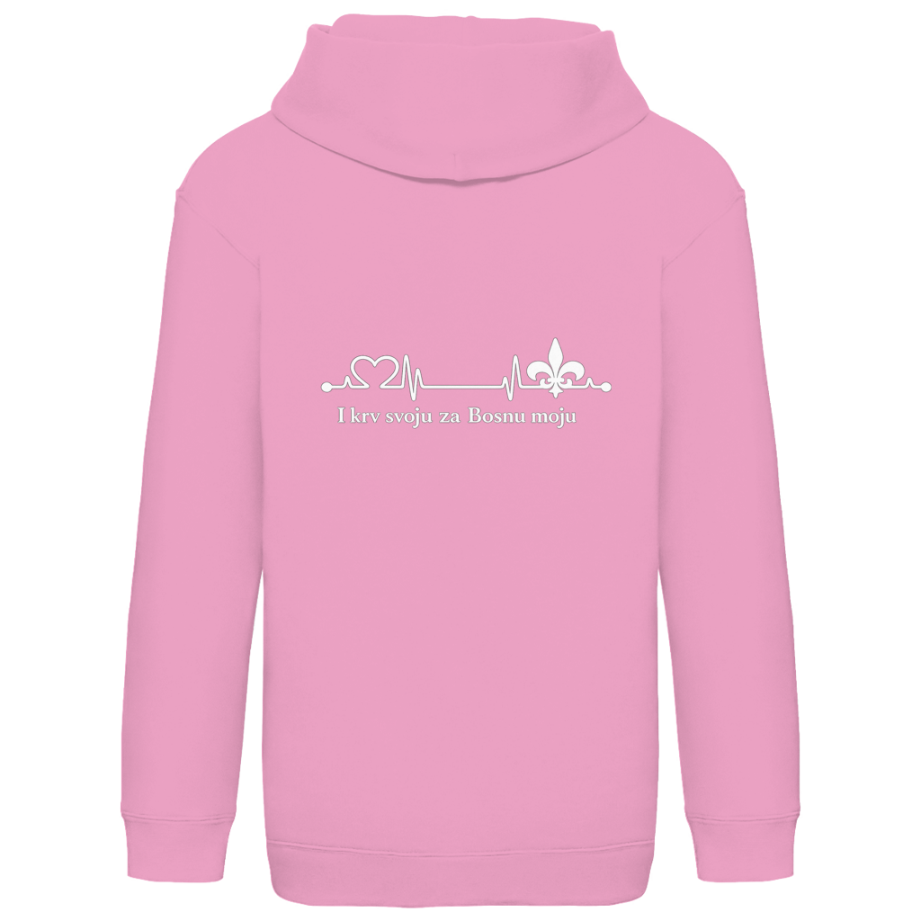 Kids Basic Hoodie – For My Bosnia | Back Print