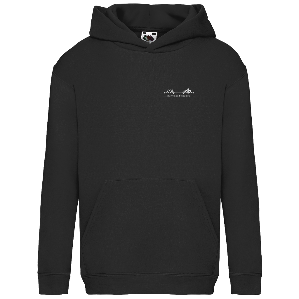 Kids Basic Hoodie - For My Bosnia | Left Chest