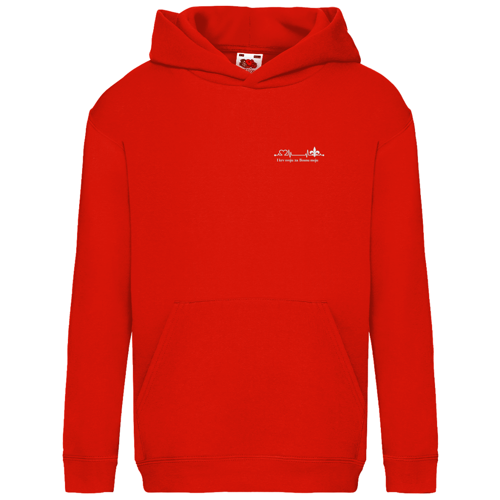Kids Basic Hoodie - For My Bosnia | Left Chest