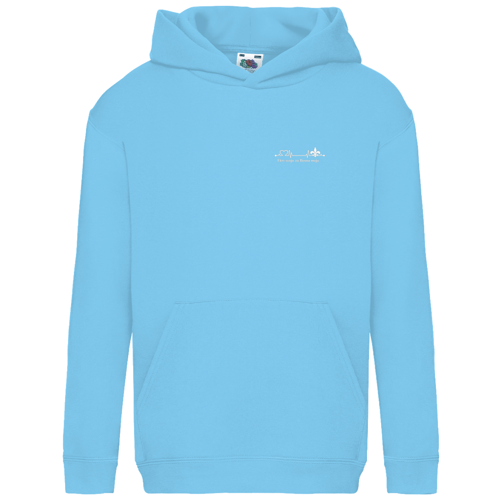 Kids Basic Hoodie - For My Bosnia | Left Chest