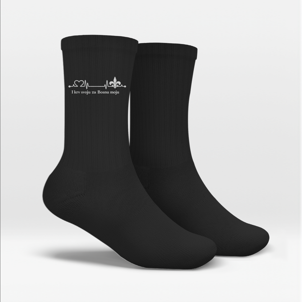 Socken – Za Bosnu Moju | Beidseitiger Druck