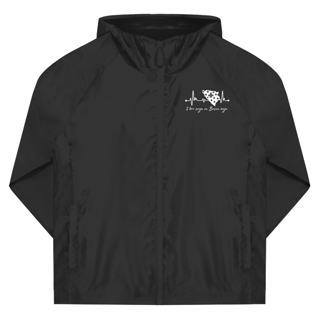 Windbreaker Bosnia – Bosna Heartbeat | Front Print
