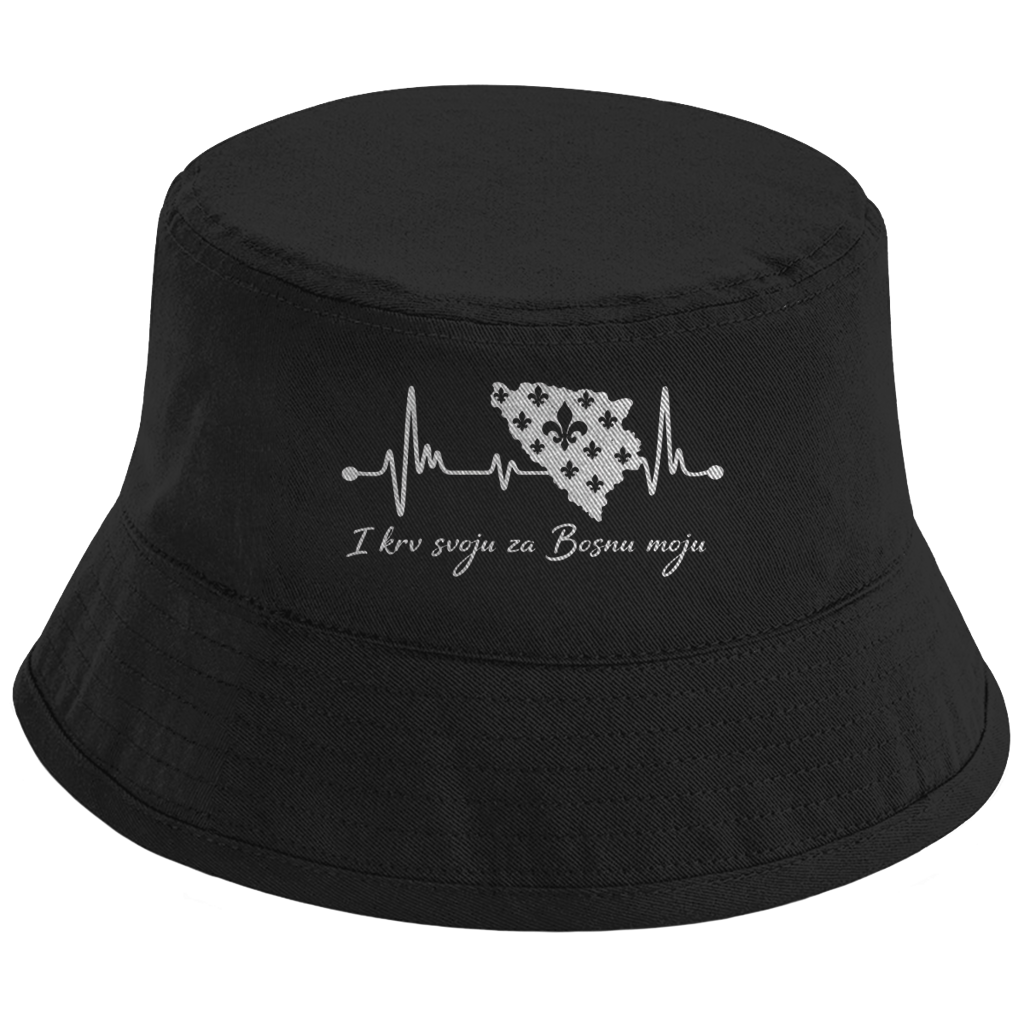 Bucket Hat Bosna – Bosna otkucaji srca | Prednja štampa