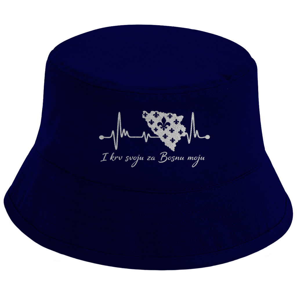 Bucket Hat Bosnia – Bosnia Heartbeat | Front Print