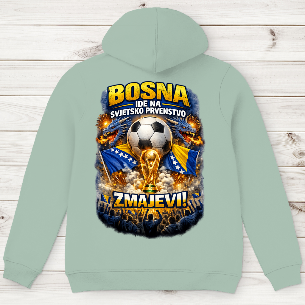 Herren Premium Bio Hoodie – Zmajevi WM 2026 | Rückenprint