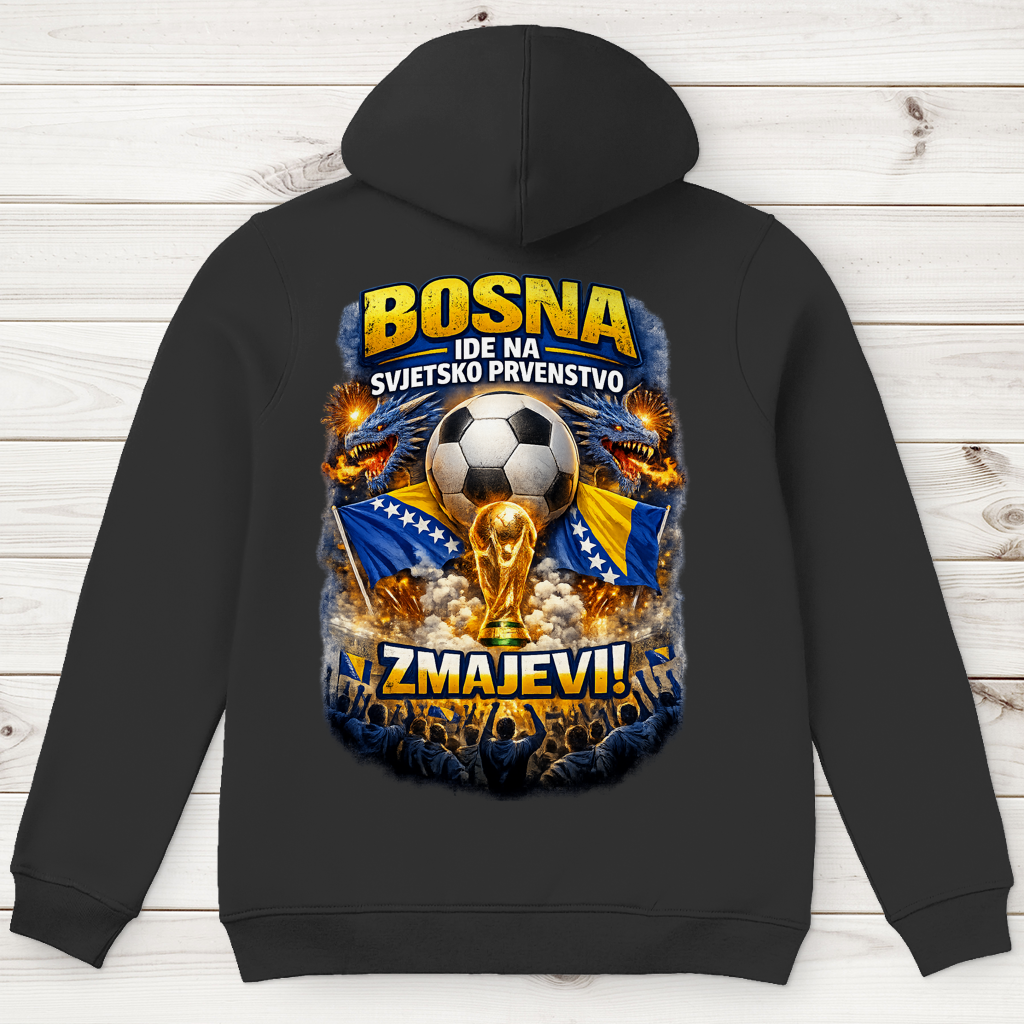 Herren Premium Bio Hoodie – Zmajevi WM 2026 | Rückenprint