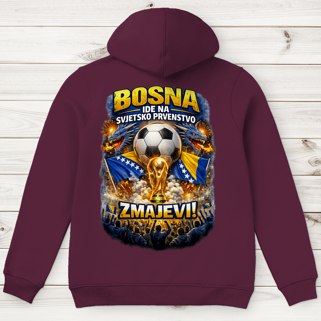 Herren Premium Bio Hoodie – Zmajevi WM 2026 | Rückenprint