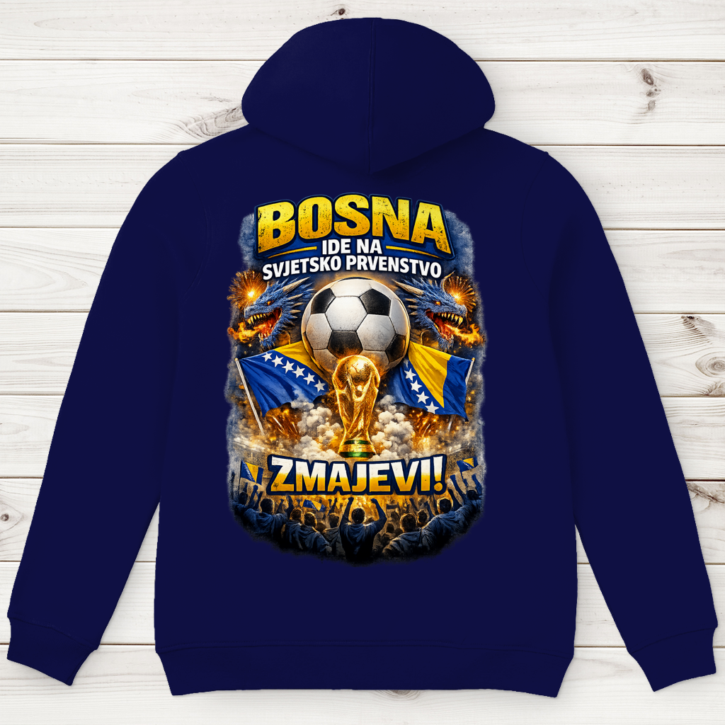 Herren Premium Bio Hoodie – Zmajevi WM 2026 | Rückenprint
