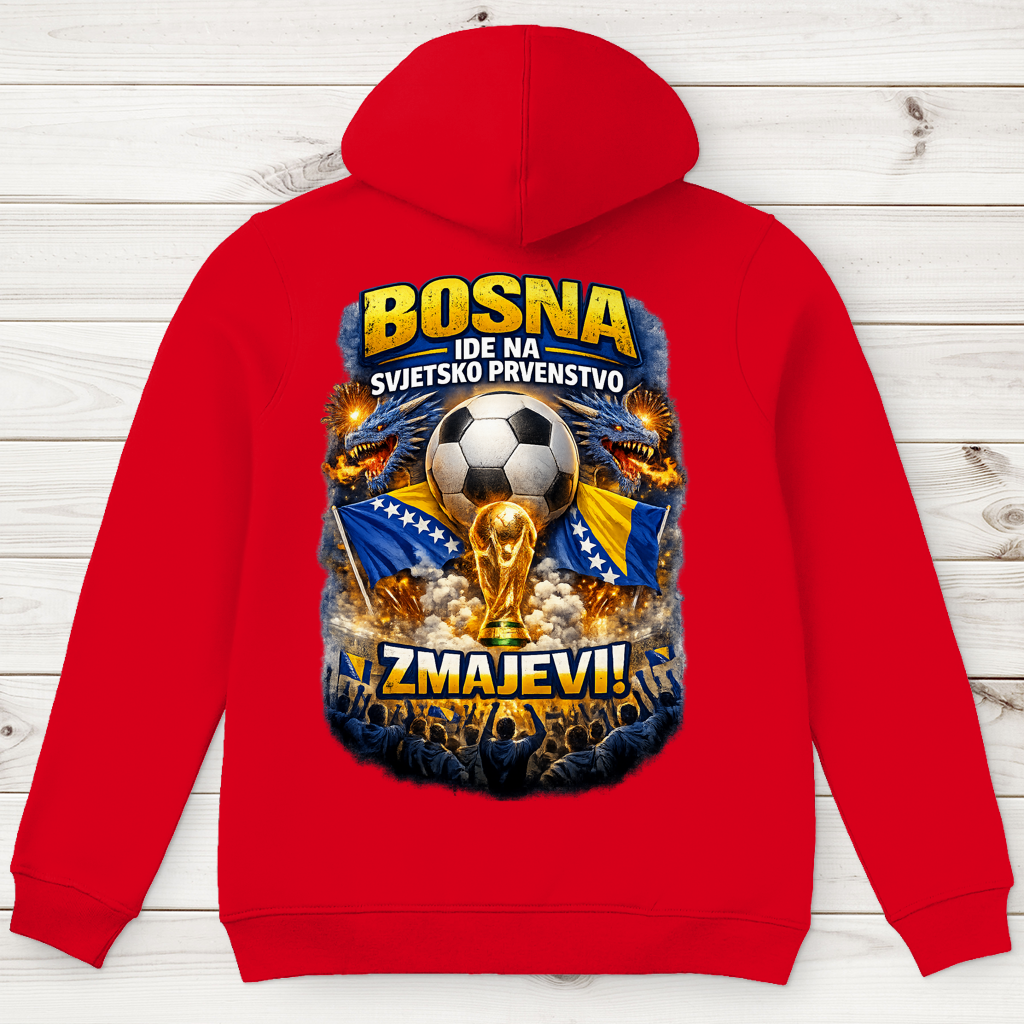 Herren Premium Bio Hoodie – Zmajevi WM 2026 | Rückenprint