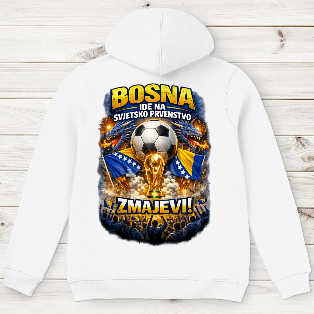 Herren Premium Bio Hoodie – Zmajevi WM 2026 | Rückenprint