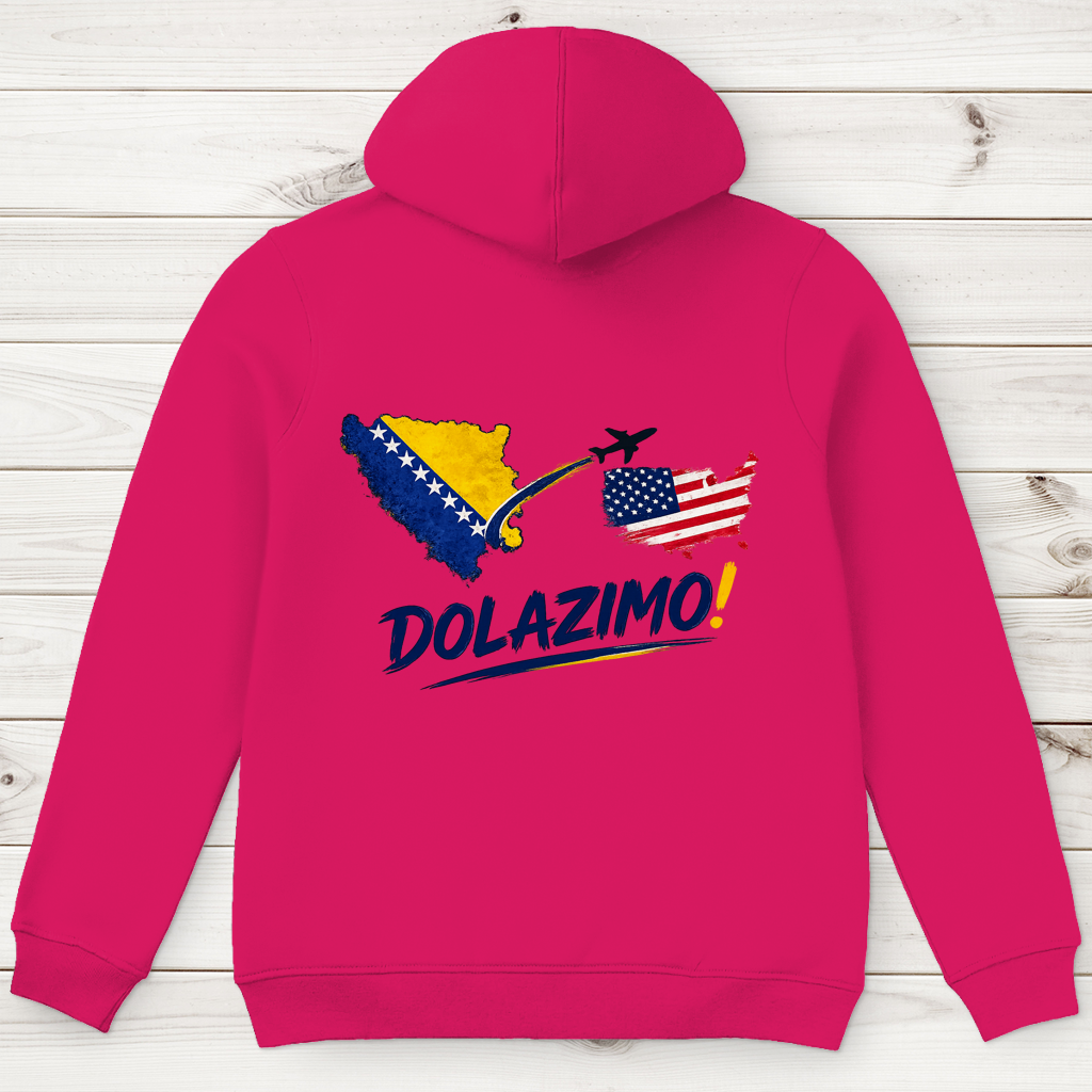 Men's Premium Organic Hoodie – Dolazi Bosna | Backprint