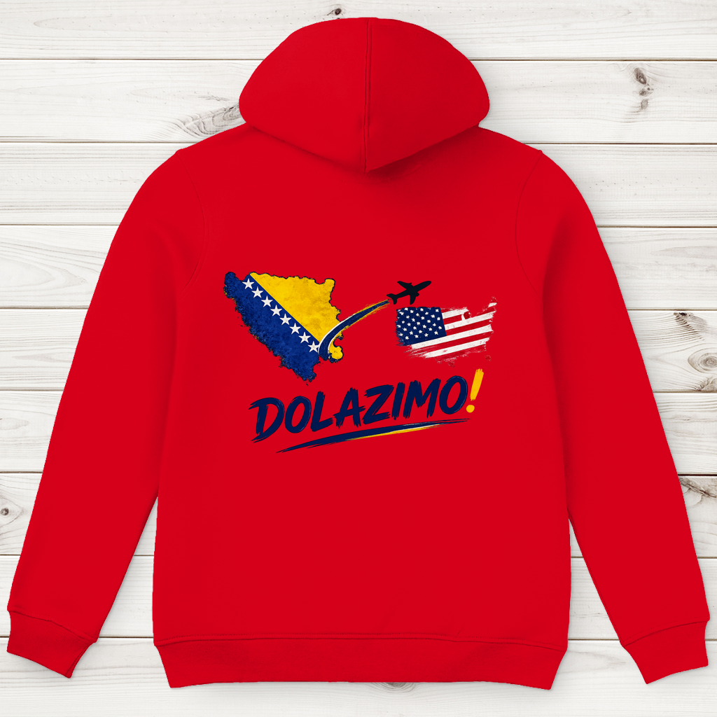 Men's Premium Organic Hoodie – Dolazi Bosna | Backprint