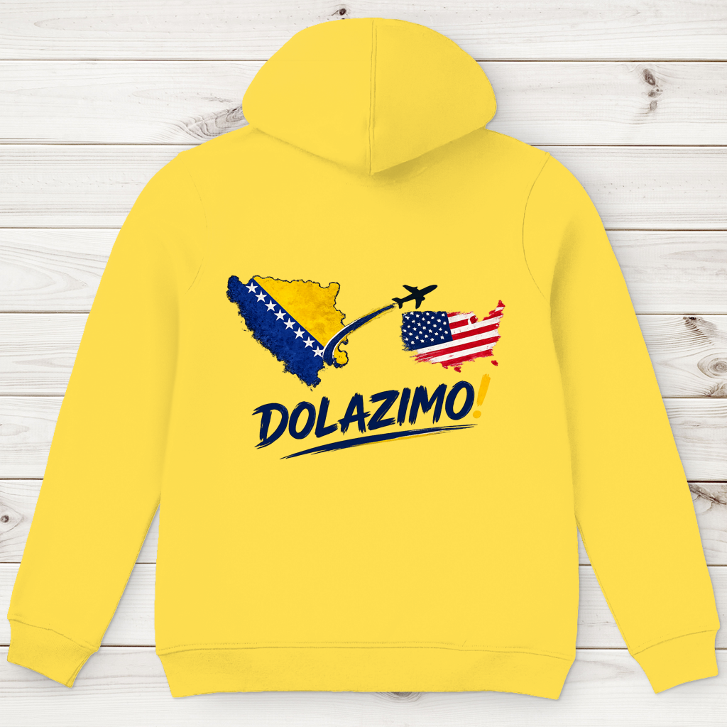 Men's Premium Organic Hoodie – Dolazi Bosna | Backprint