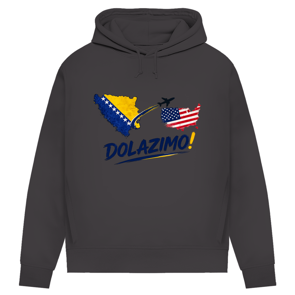 Women's Premium Organic Hoodie – Dolazi Bosna | Front Print