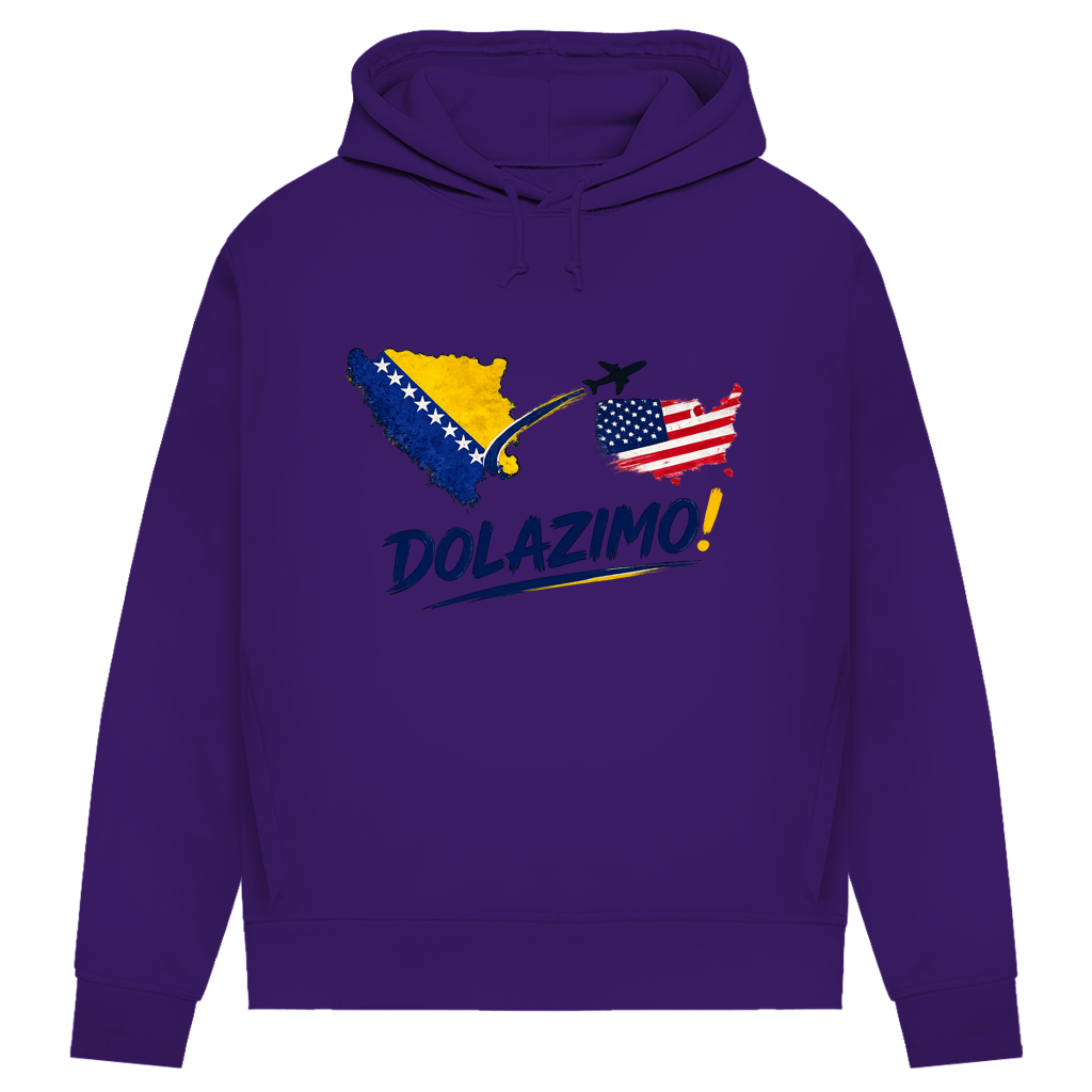 Women's Premium Organic Hoodie – Dolazi Bosna | Front Print