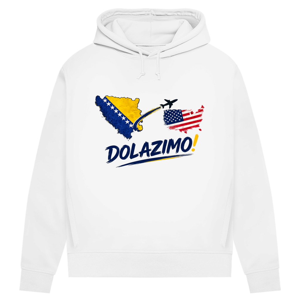 Women's Premium Organic Hoodie – Dolazi Bosna | Front Print
