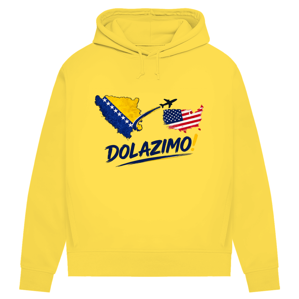 Women's Premium Organic Hoodie – Dolazi Bosna | Front Print