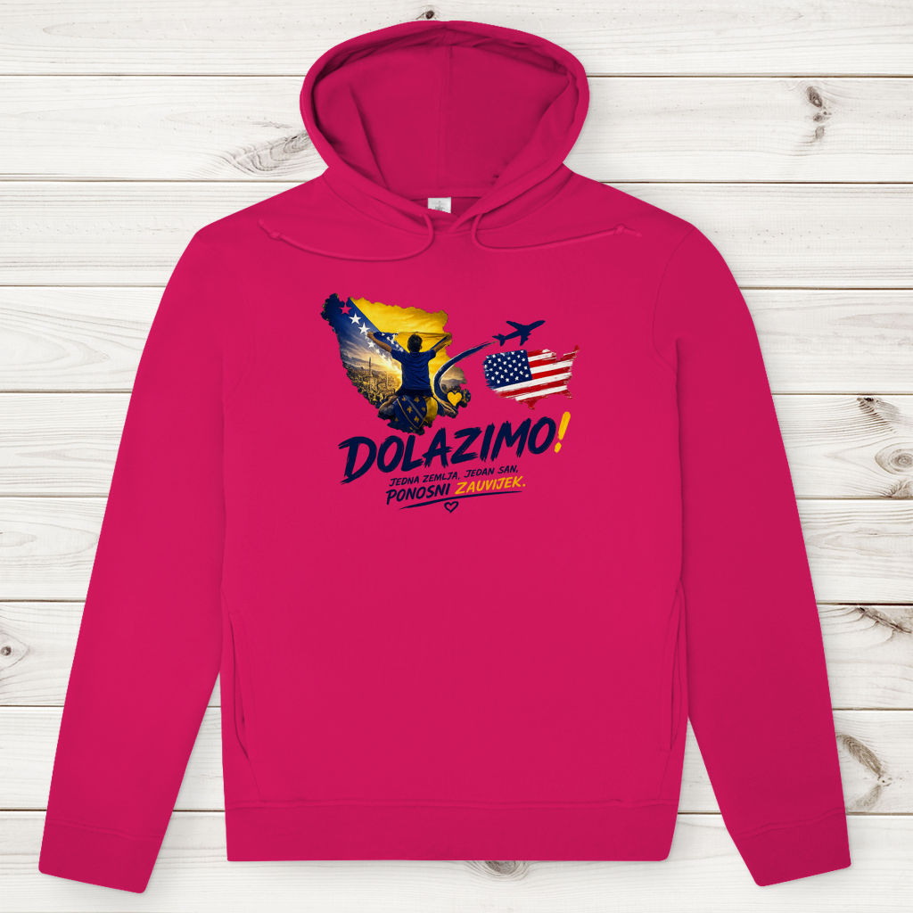 Men's Premium Organic Hoodie – Dolazi Bosna Ponosna | Frontprint