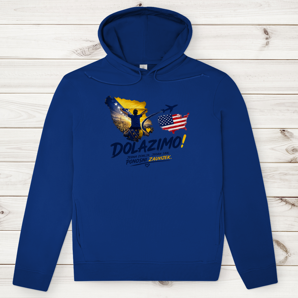 Men's Premium Organic Hoodie – Dolazi Bosna Ponosna | Frontprint