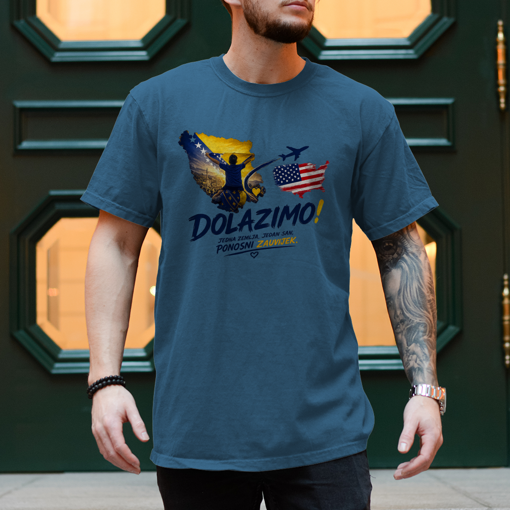 Muška majica - Dolazi Bosna Ponosna | Prednji print