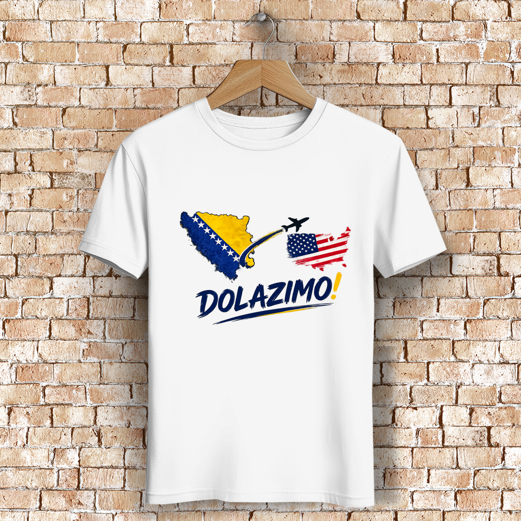 Herren Premium Bio T-Shirt - Dolazi Bosna | Frontprint