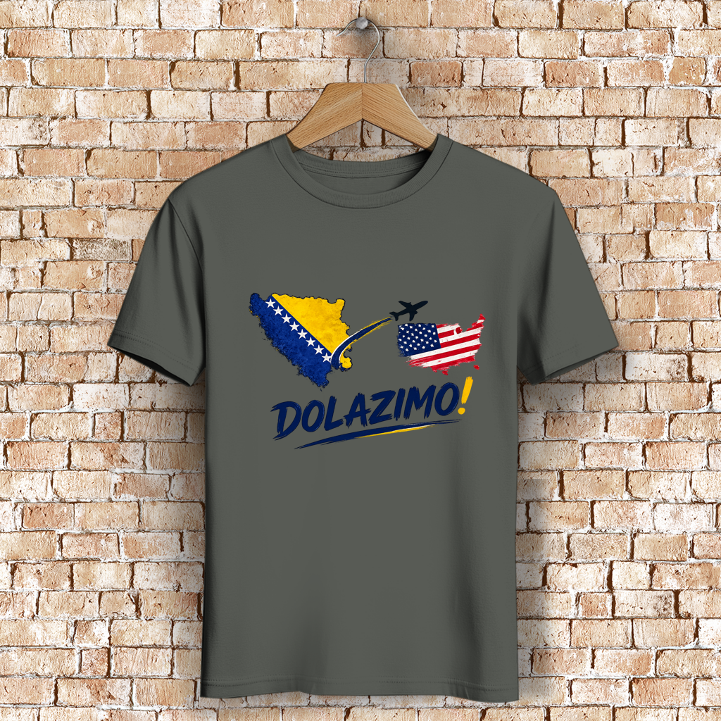 Herren Premium Bio T-Shirt - Dolazi Bosna | Frontprint