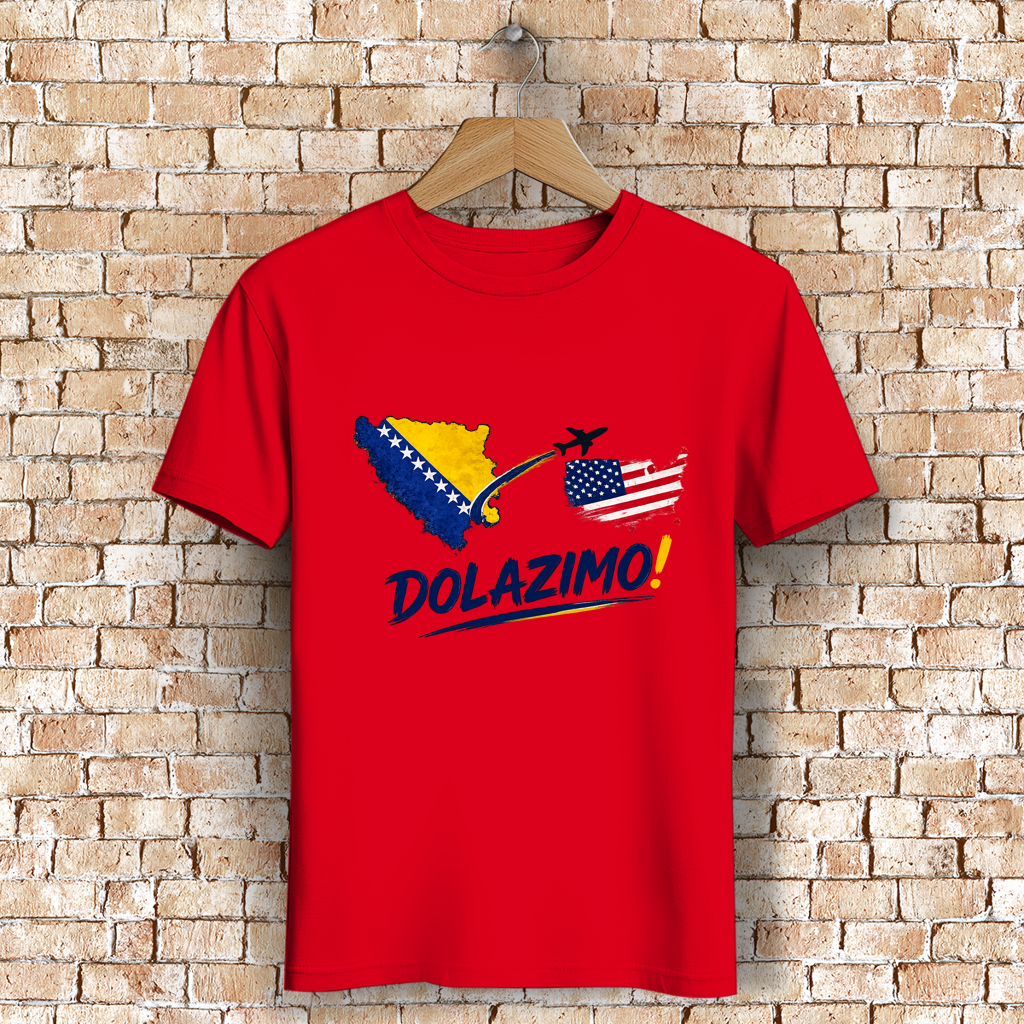 Herren Premium Bio T-Shirt - Dolazi Bosna | Frontprint