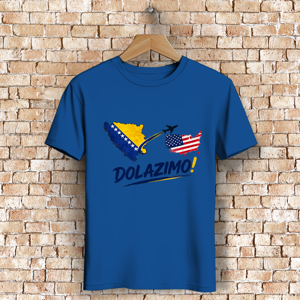 Herren Premium Bio T-Shirt - Dolazi Bosna | Frontprint